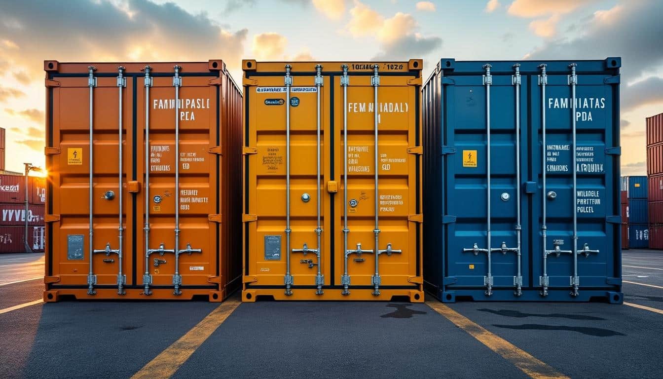Illustration: Zoom sur les types de conteneurs de 20 pieds : dry, high cube et pallet wide expliqués
