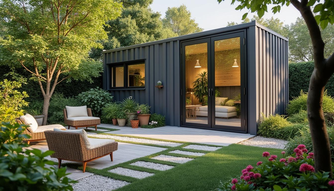 Illustration: Les matériaux et caractéristiques techniques qui rendent le conteneur pour jardin si adapté