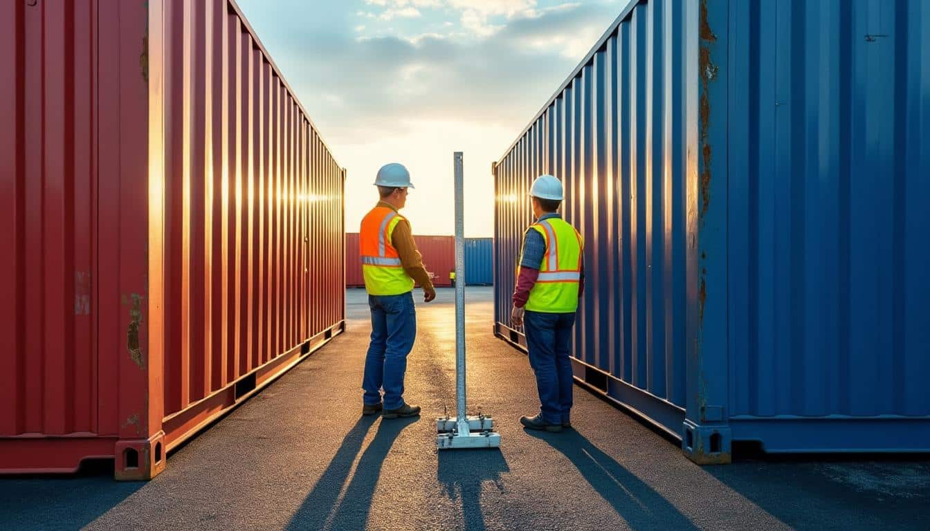 Illustration: Différences pratiques entre la hauteur du conteneur 40 pieds standard et High Cube