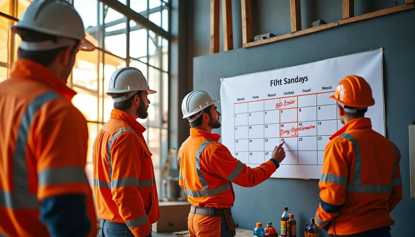 Illustration: Comprendre la règle des 5 samedis dans les congés payés du BTP : définition et origine