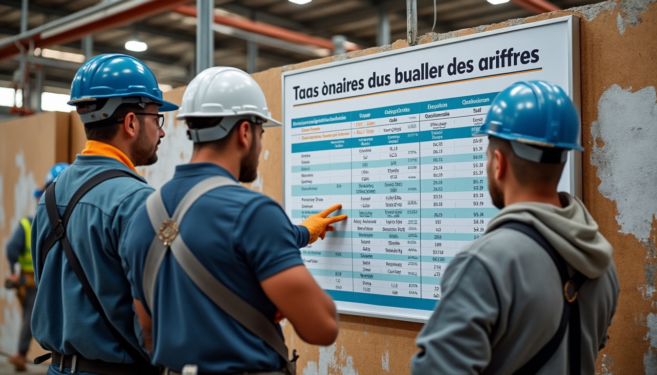 Illustration: Comprendre la grille des taux horaires dans le secteur du bâtiment