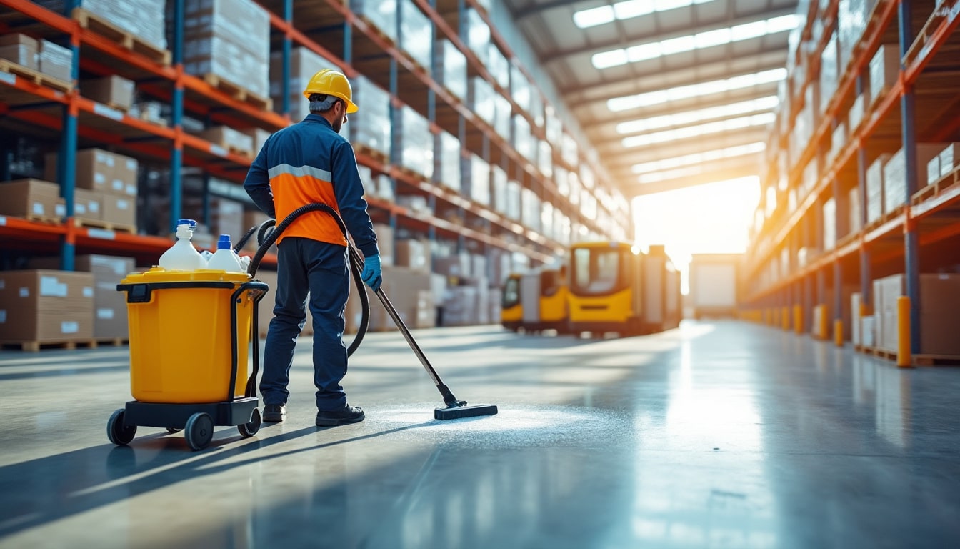 Illustration: Comprendre le rôle d’une entreprise de nettoyage dédiée à la logistique