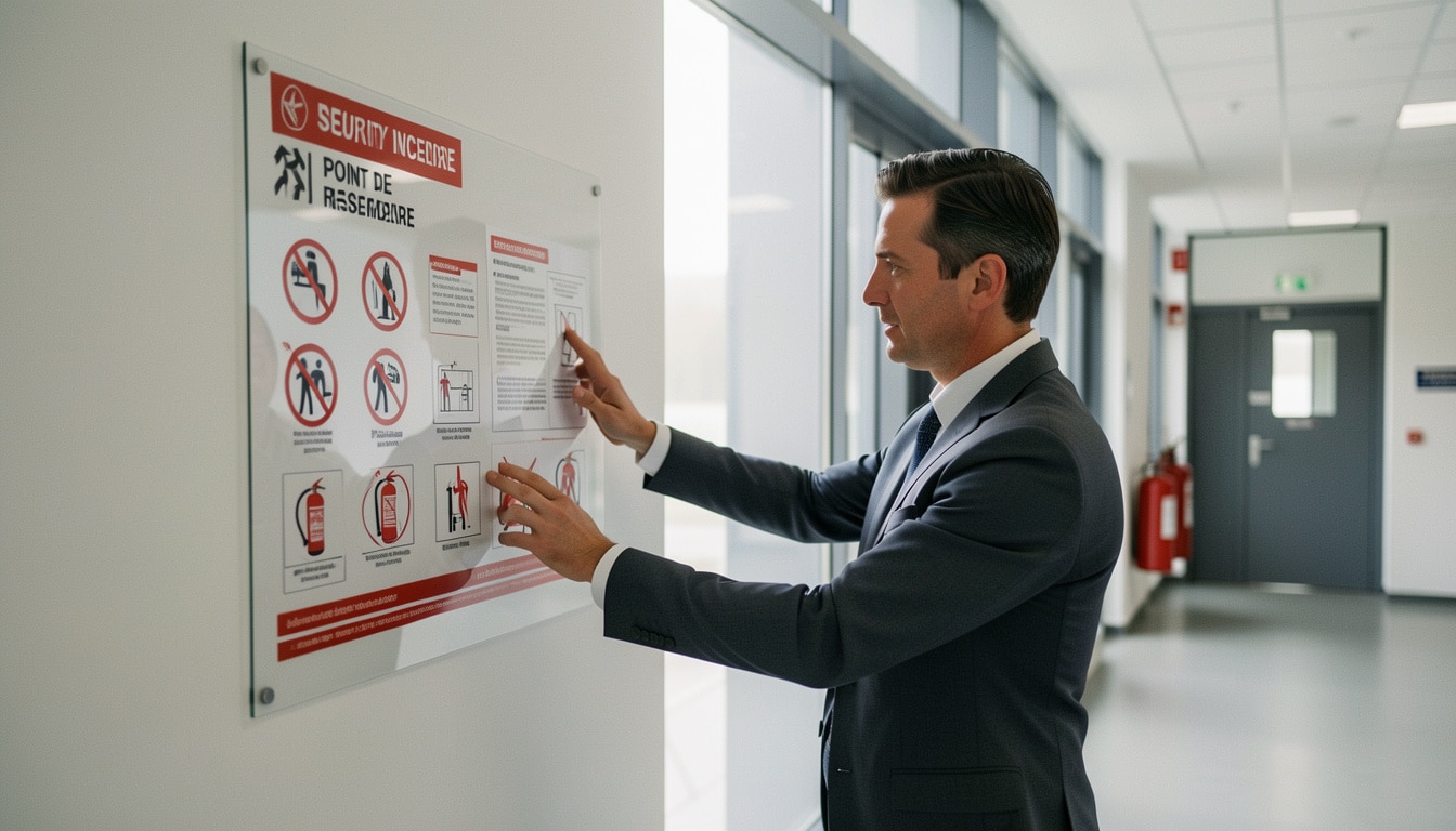 Plan de sécurité incendie : règles, affichage et pose